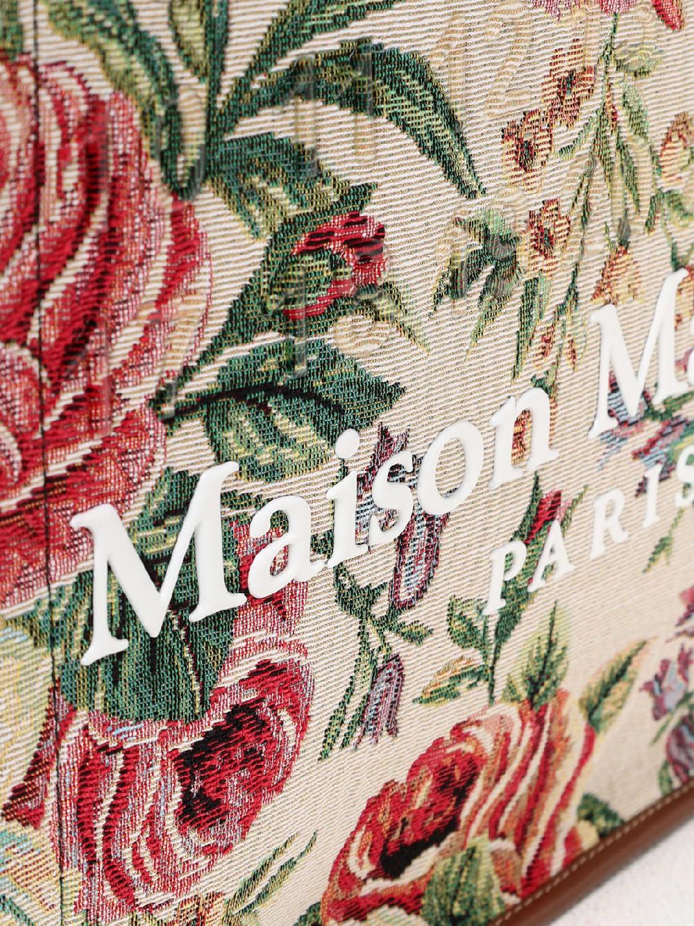 Giglio Borsa Cabas Maison Margiela In Feltro Di Lana Vergine Jacquard