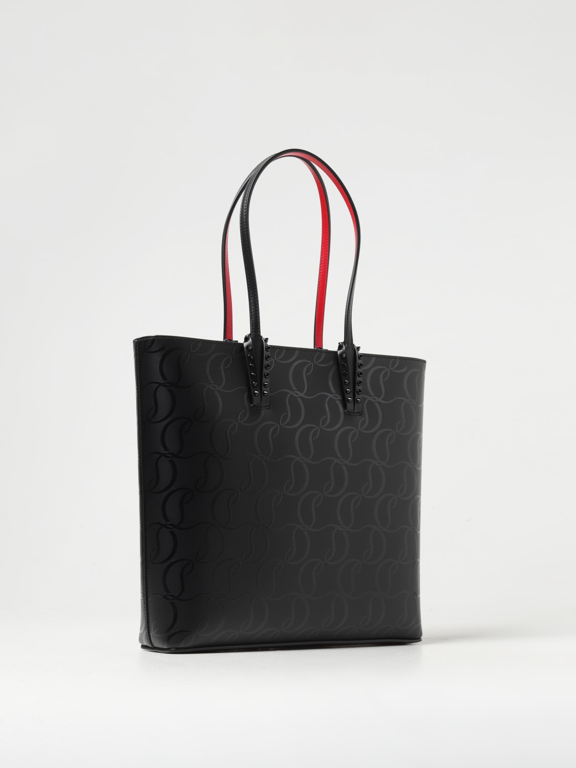 Giglio Borsa Cabata Christian Louboutin In Pelle Con Logo All Over