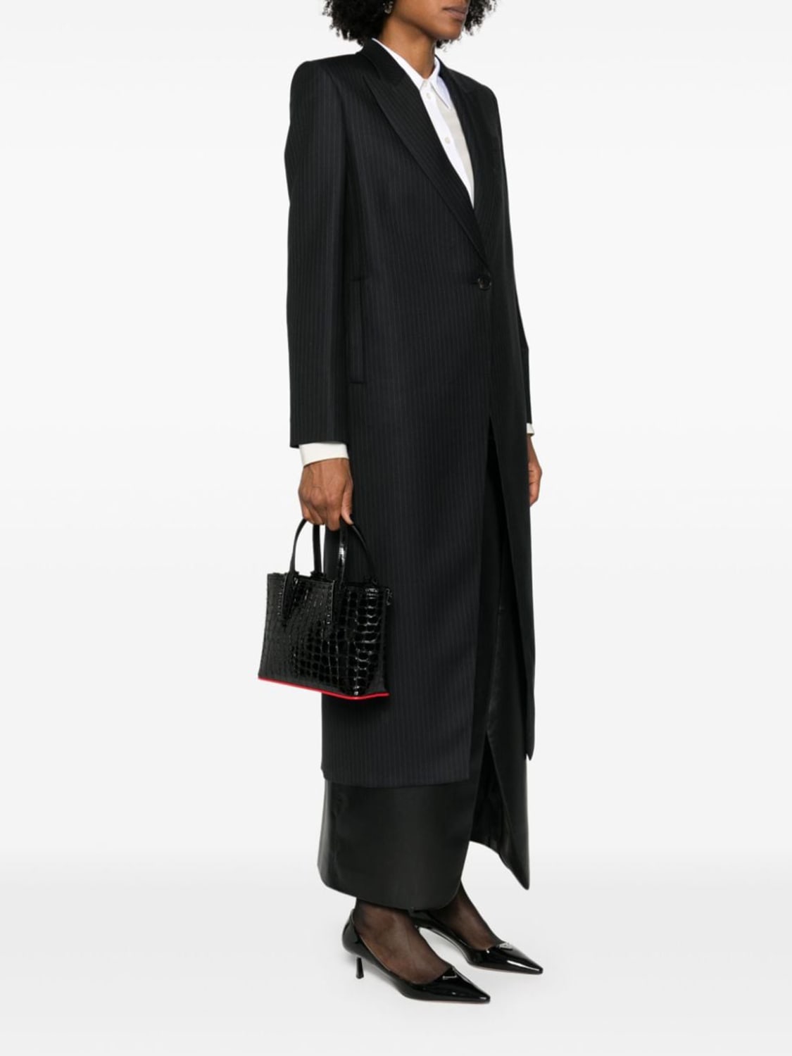 Giglio Borsa Cabata Christian Louboutin In Pelle Stampa Cocco