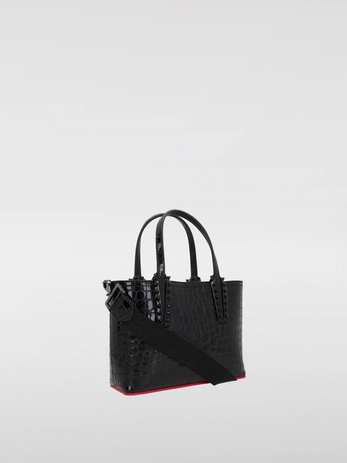 Giglio Borsa Cabata Christian Louboutin In Pelle Stampa Cocco