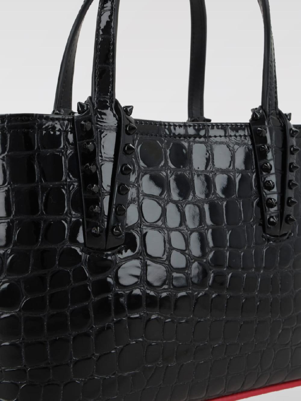 Giglio Borsa Cabata Christian Louboutin In Pelle Stampa Cocco