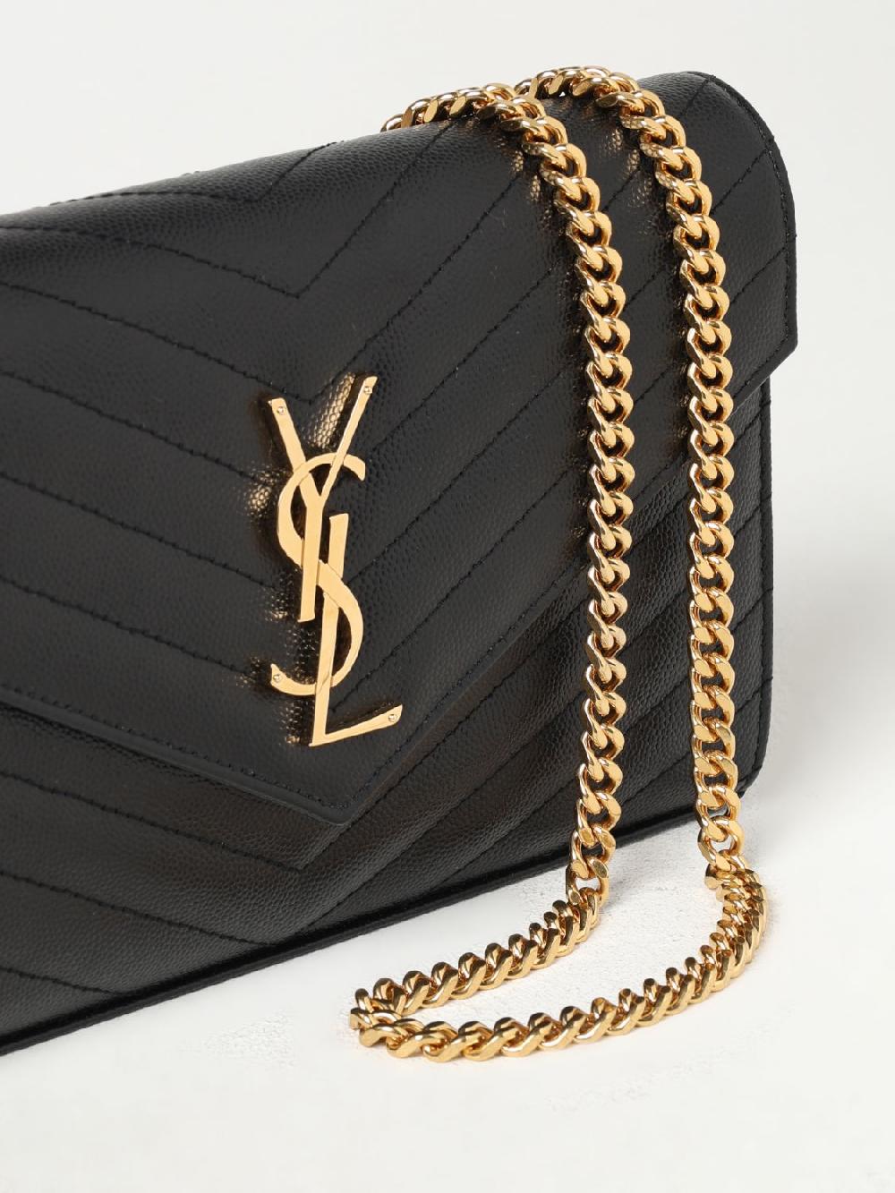 Giglio Borsa Cassandre Saint Laurent In Pelle Grain De Poudre