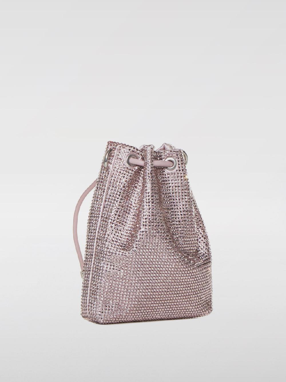 Giglio Borsa Cinch Bon Bon Jimmy Choo In Raso Con Strass All Over