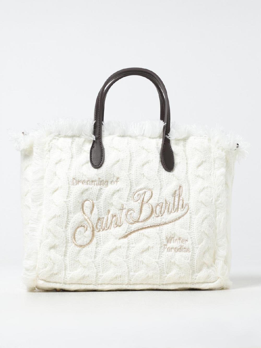 Giglio Borsa Colette in maglia con ricamo Mc2 Saint Barth