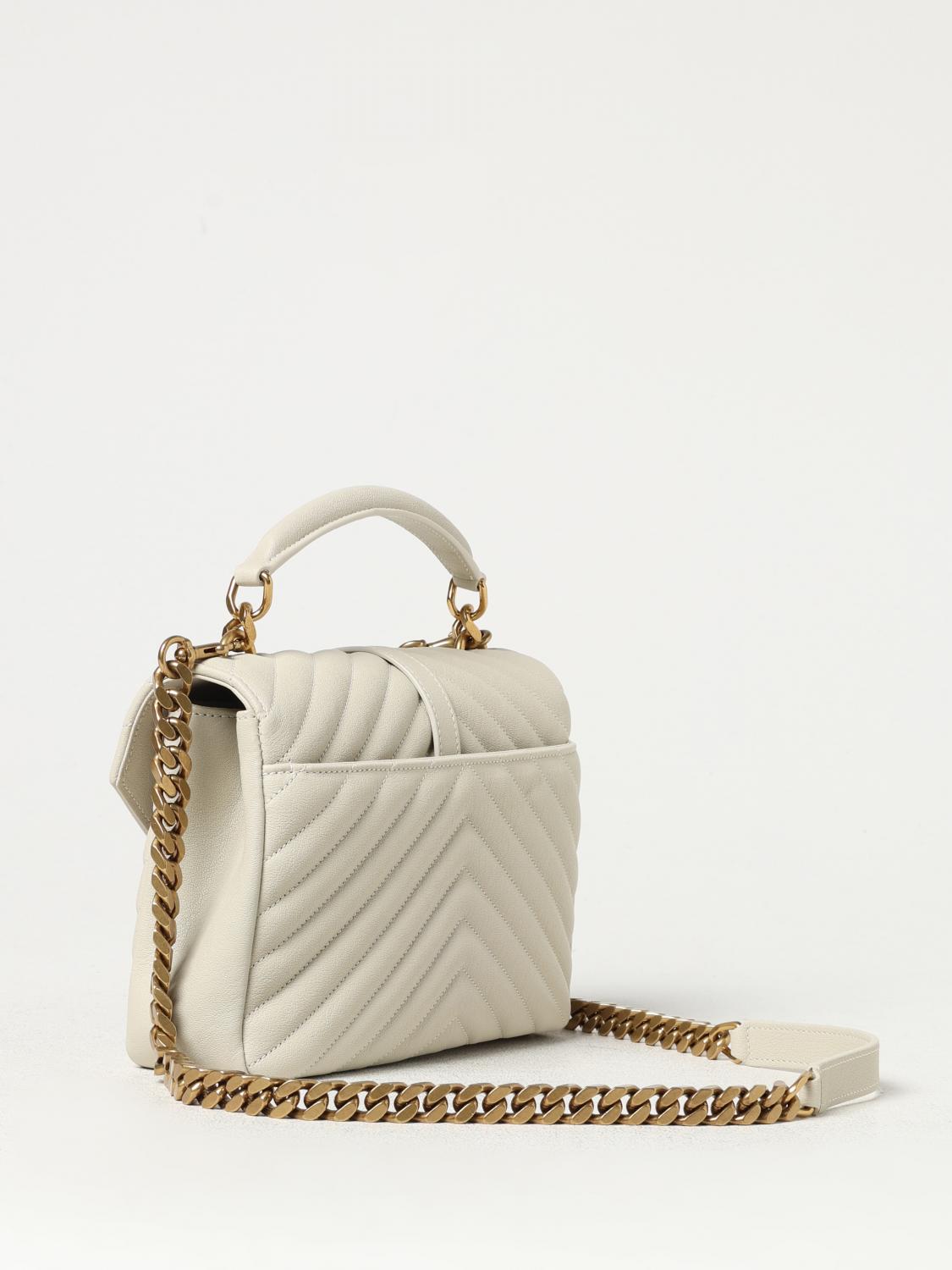 Giglio Borsa College Saint Laurent In Pelle Matelassè