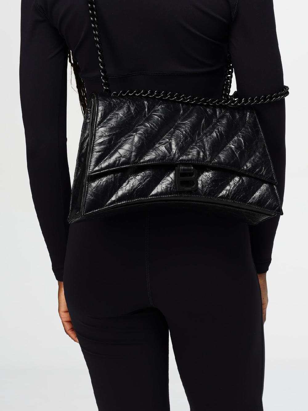 Giglio Borsa Crush Balenciaga In Pelle Stropicciata Matelassè