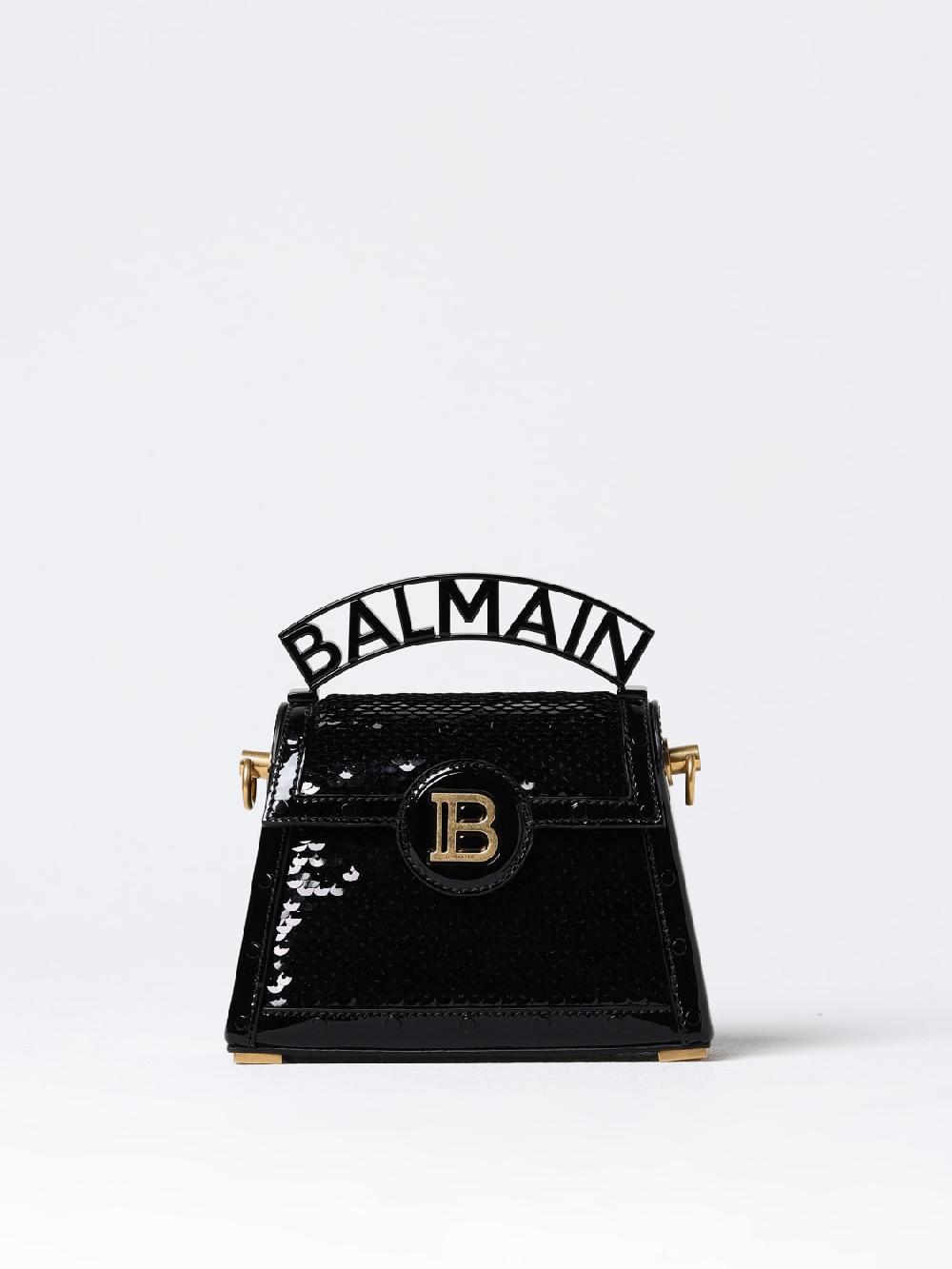 Giglio Borsa D-Buzz Dynasty Balmain in vernice con paillettes