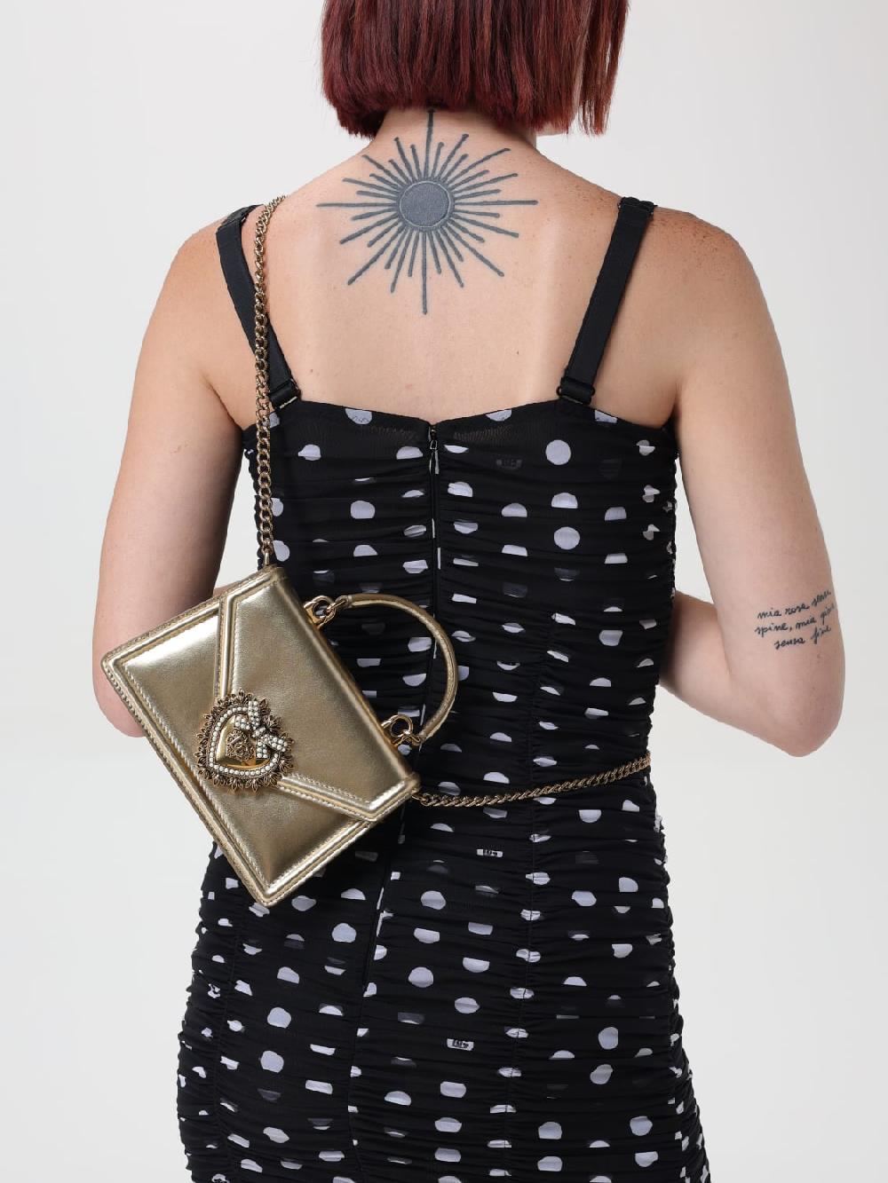 Giglio Borsa Devotion Dolce & Gabbana In Pelle Laminata