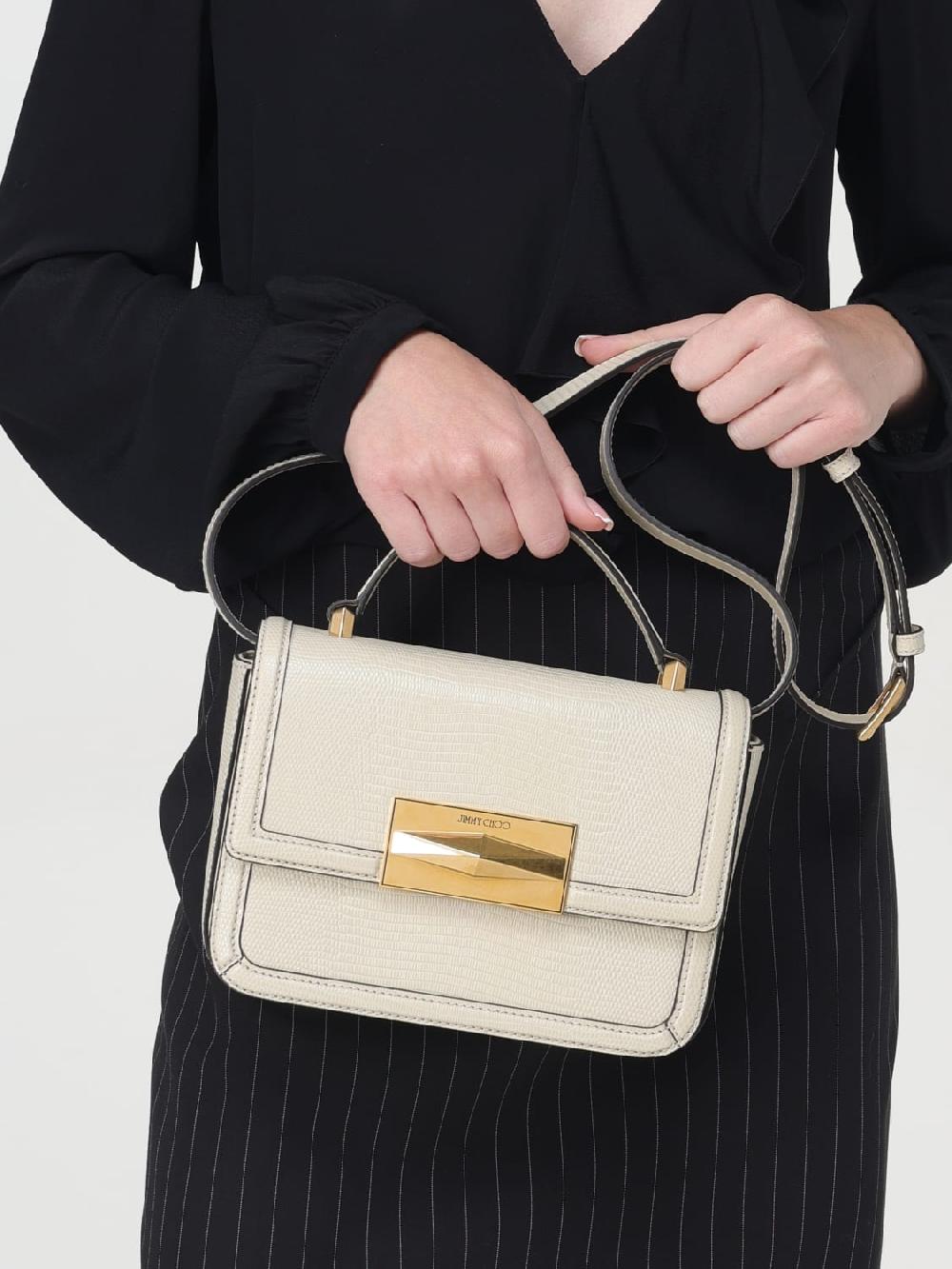 Giglio Borsa Diamond Jimmy Choo In Pelle Stampa Lucertola