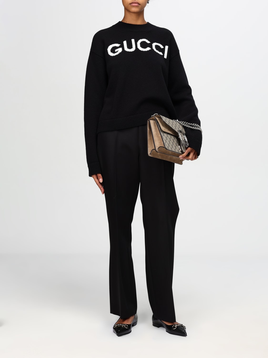 Giglio Borsa Dionysus Gucci In Tessuto GG Supreme E Camoscio