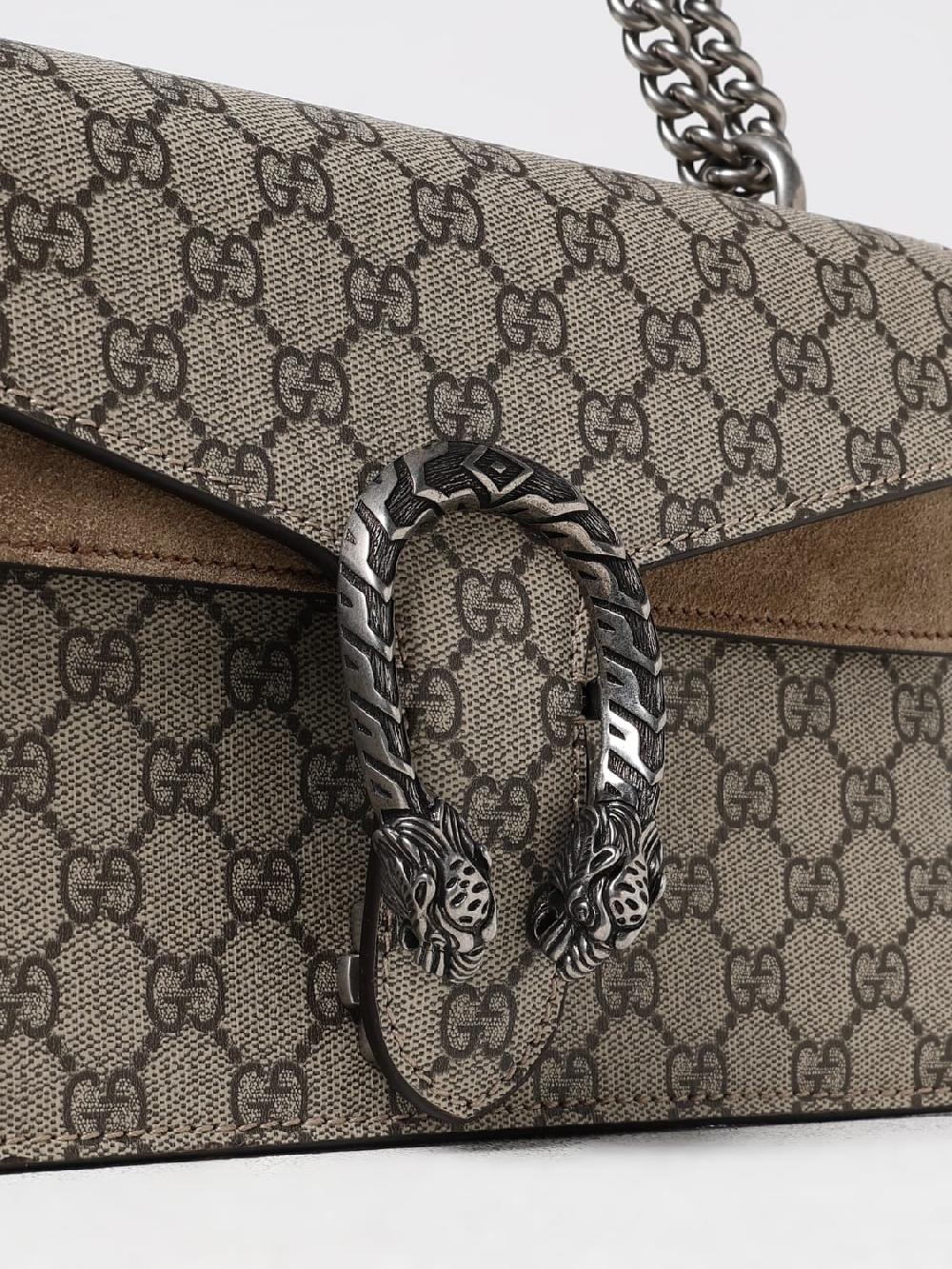 Giglio Borsa Dionysus Gucci In Tessuto GG Supreme E Camoscio
