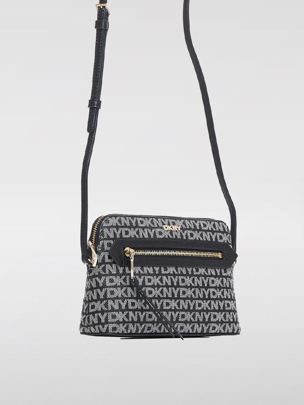Giglio Borsa Dkny In Cotone Spalmato Con Monogram All Over