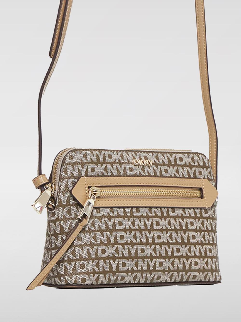 Giglio Borsa Dkny In Cotone Spalmato Con Monogram All Over
