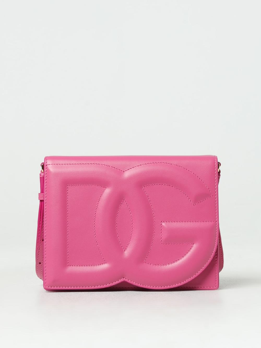 Giglio Borsa Dolce & Gabbana in pelle con logo embossed