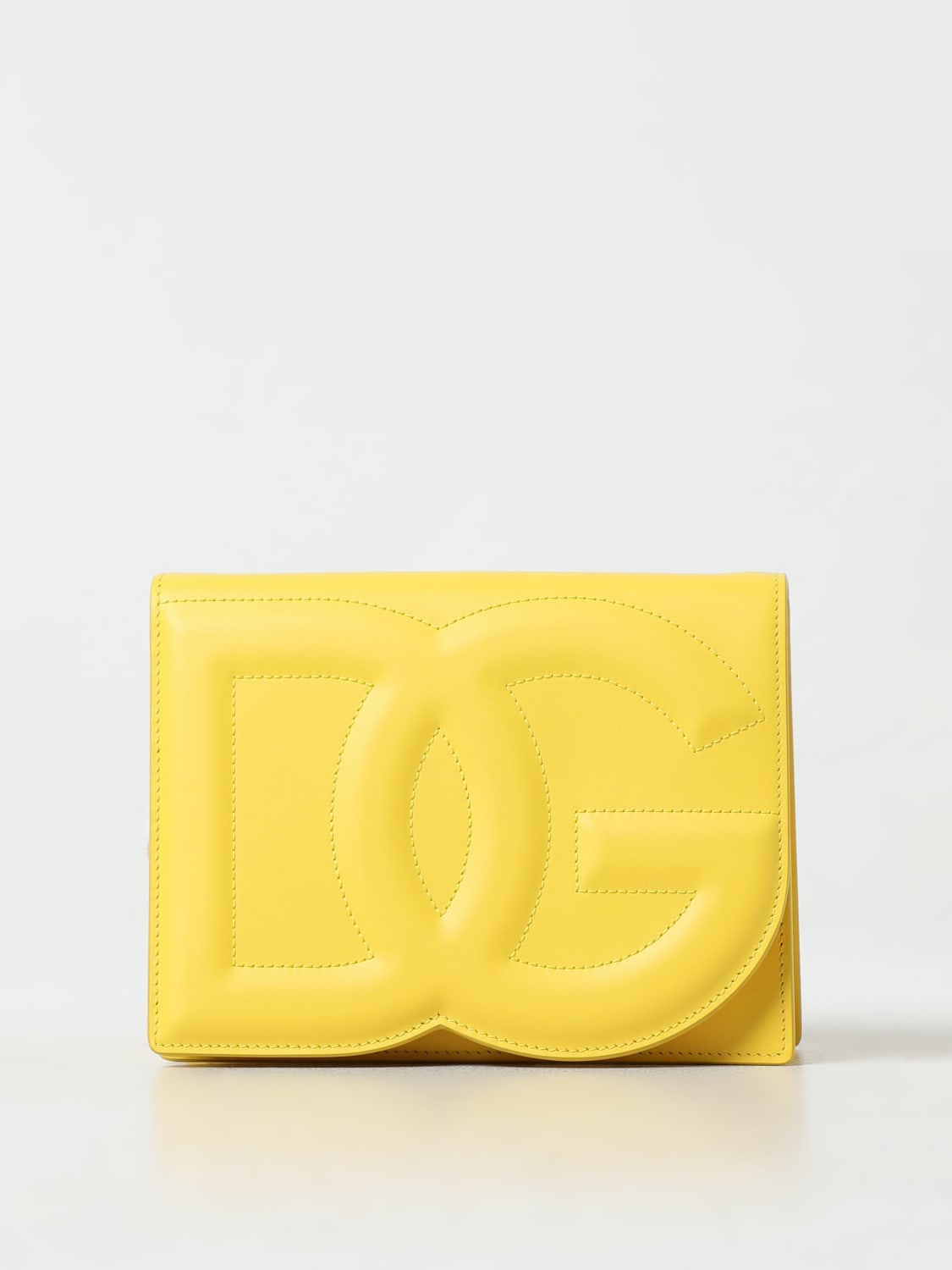 Giglio Borsa Dolce & Gabbana in pelle con logo embossed