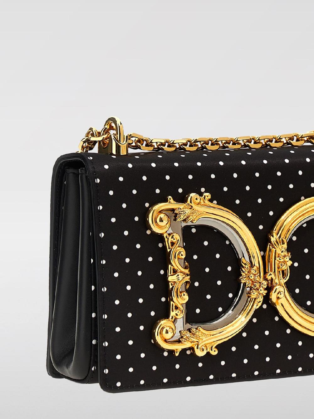 Giglio Borsa Dolce & Gabbana In Raso A Pois Con Monogram DG