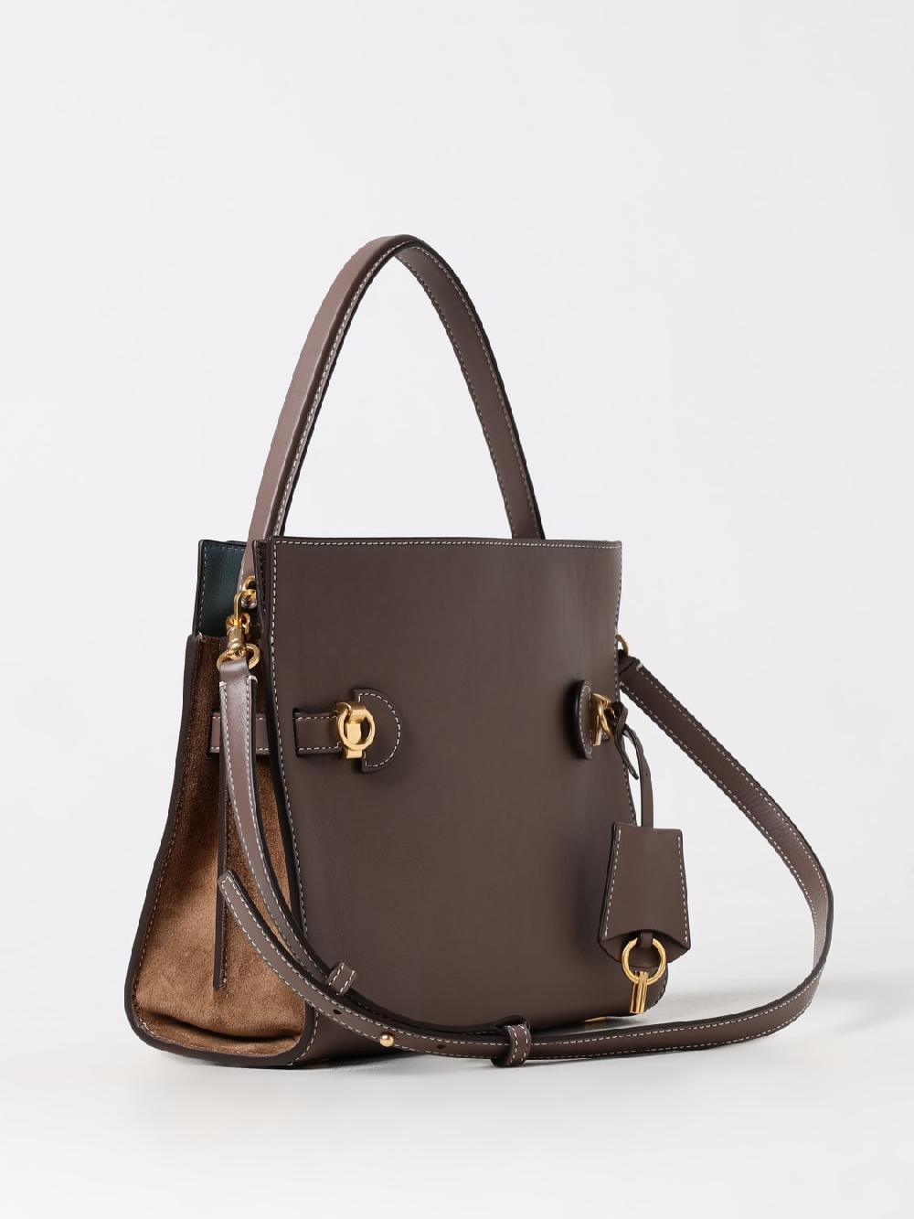 Giglio Borsa Double Lee Radzwill Tory Burch In Pelle
