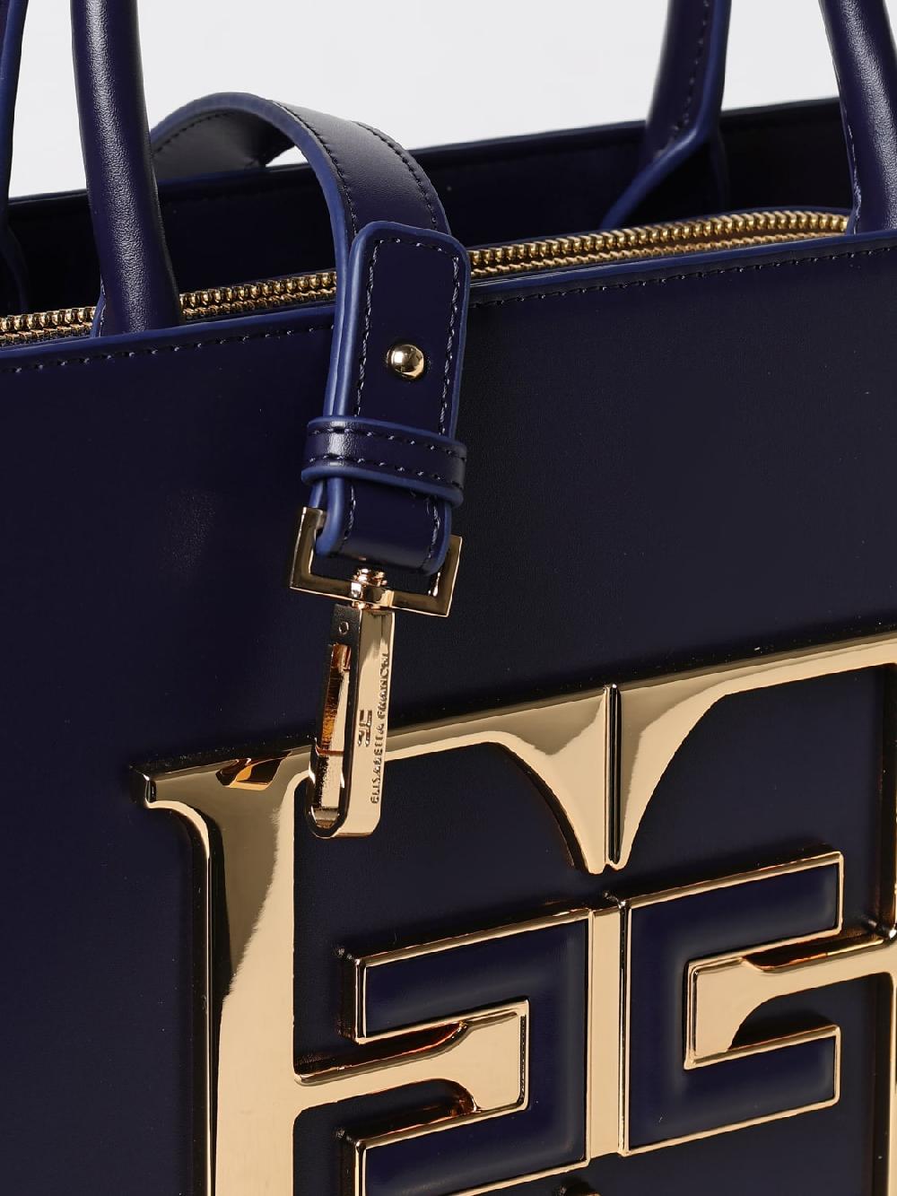 Giglio Borsa Elisabetta Franchi In Pelle Sintetica Con Logo