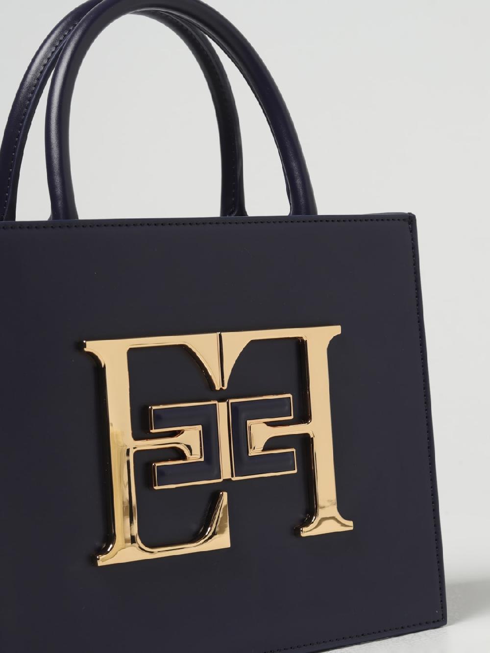 Giglio Borsa Elisabetta Franchi In Pelle Sintetica Con Logo