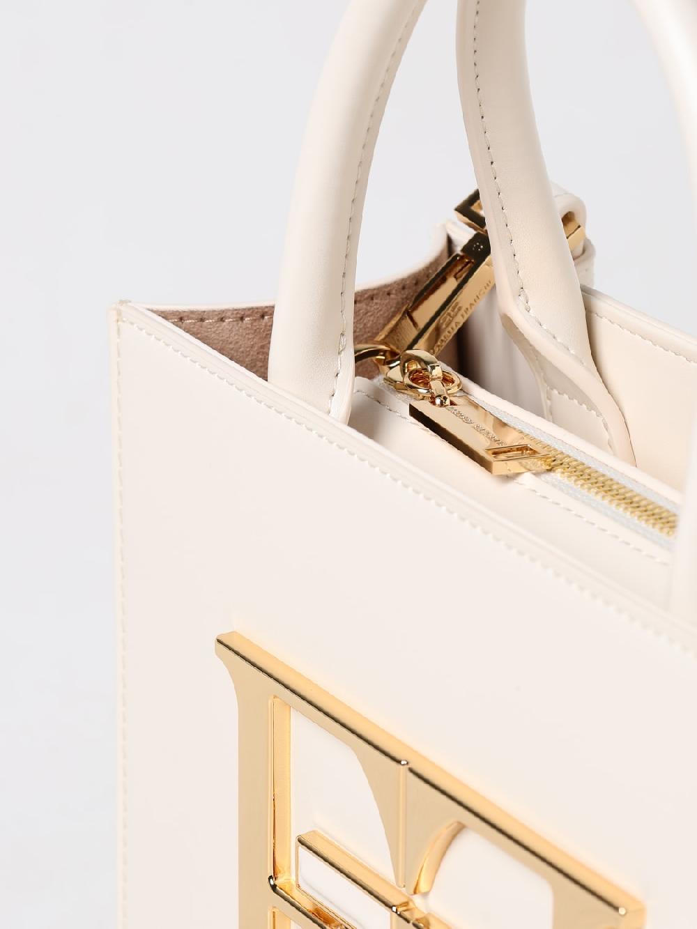 Giglio Borsa Elisabetta Franchi In Pelle Sintetica Con Logo