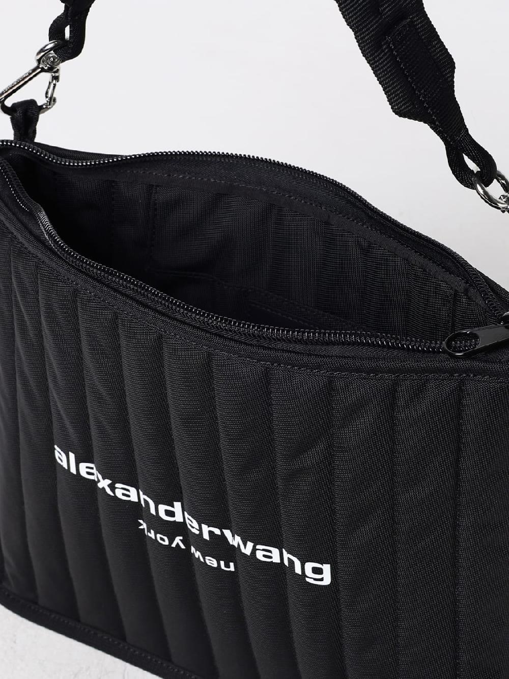 Giglio Borsa Elite Tech Alexander Wang In Nylon Trapuntato Con Logo