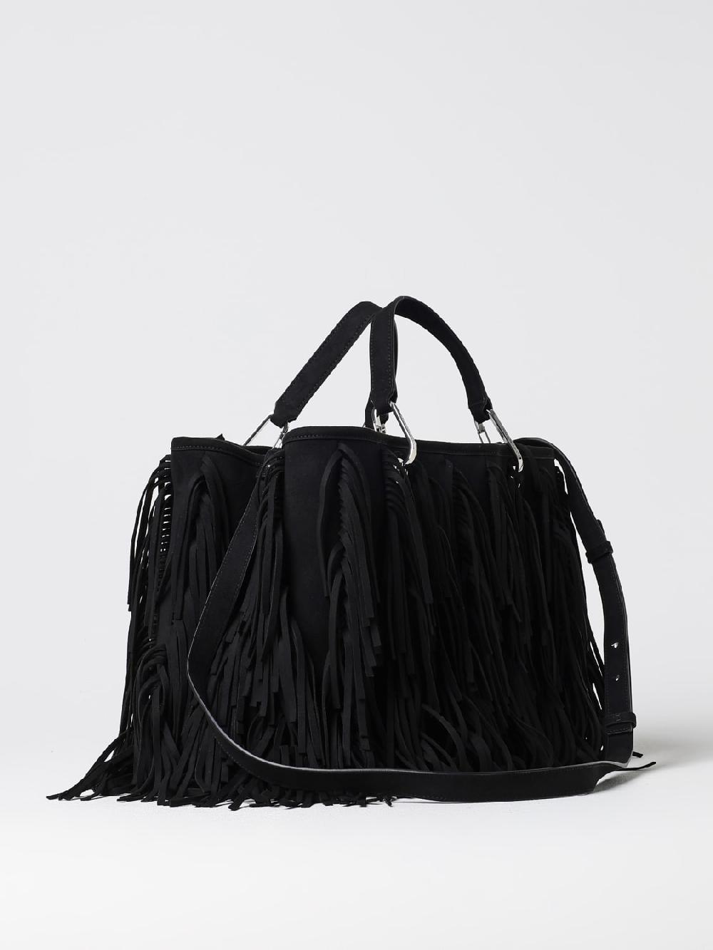 Giglio Borsa Emporio Armani In Camoscio Sintetico Con Frange