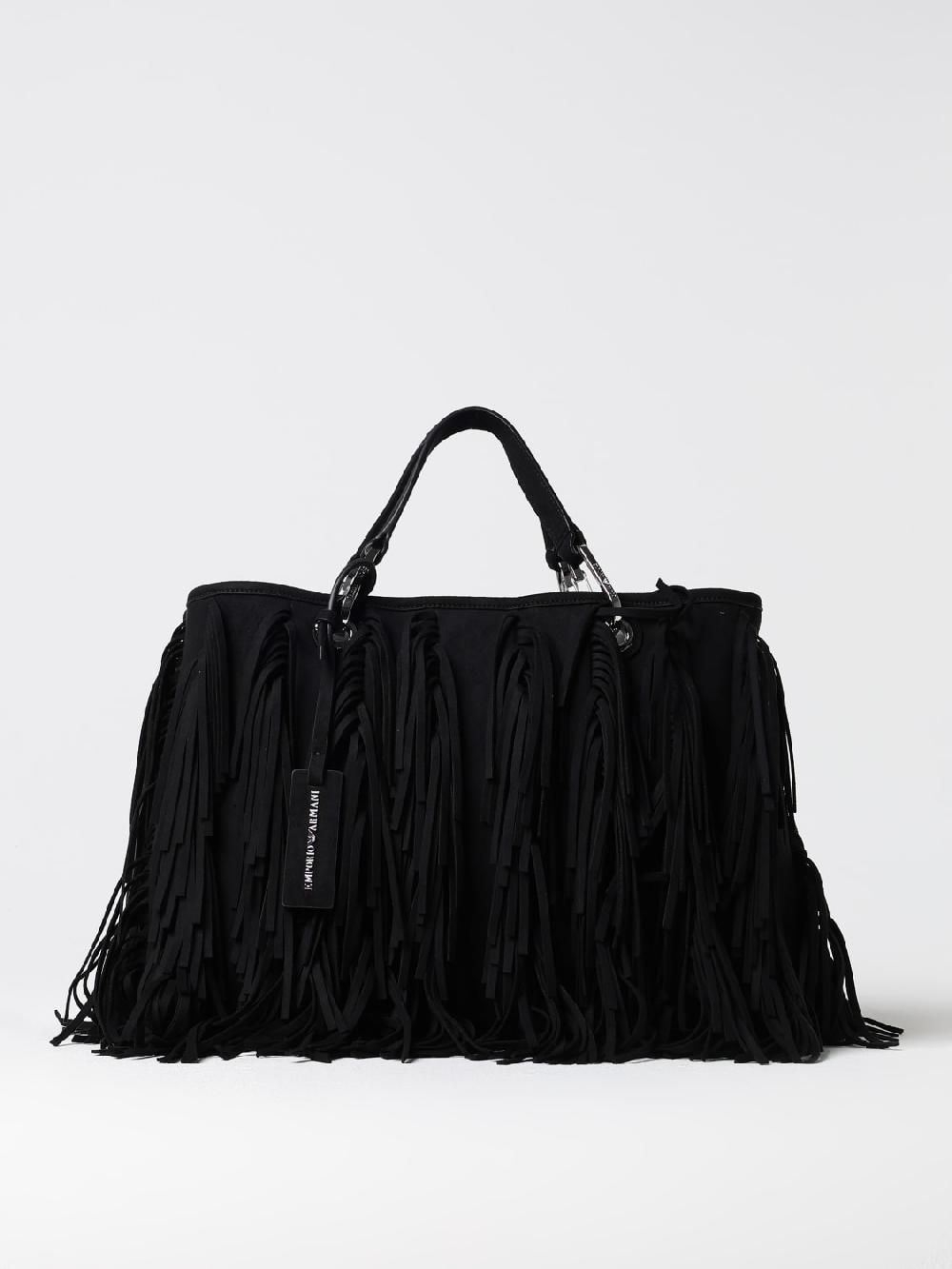Giglio Borsa Emporio Armani in camoscio sintetico con frange