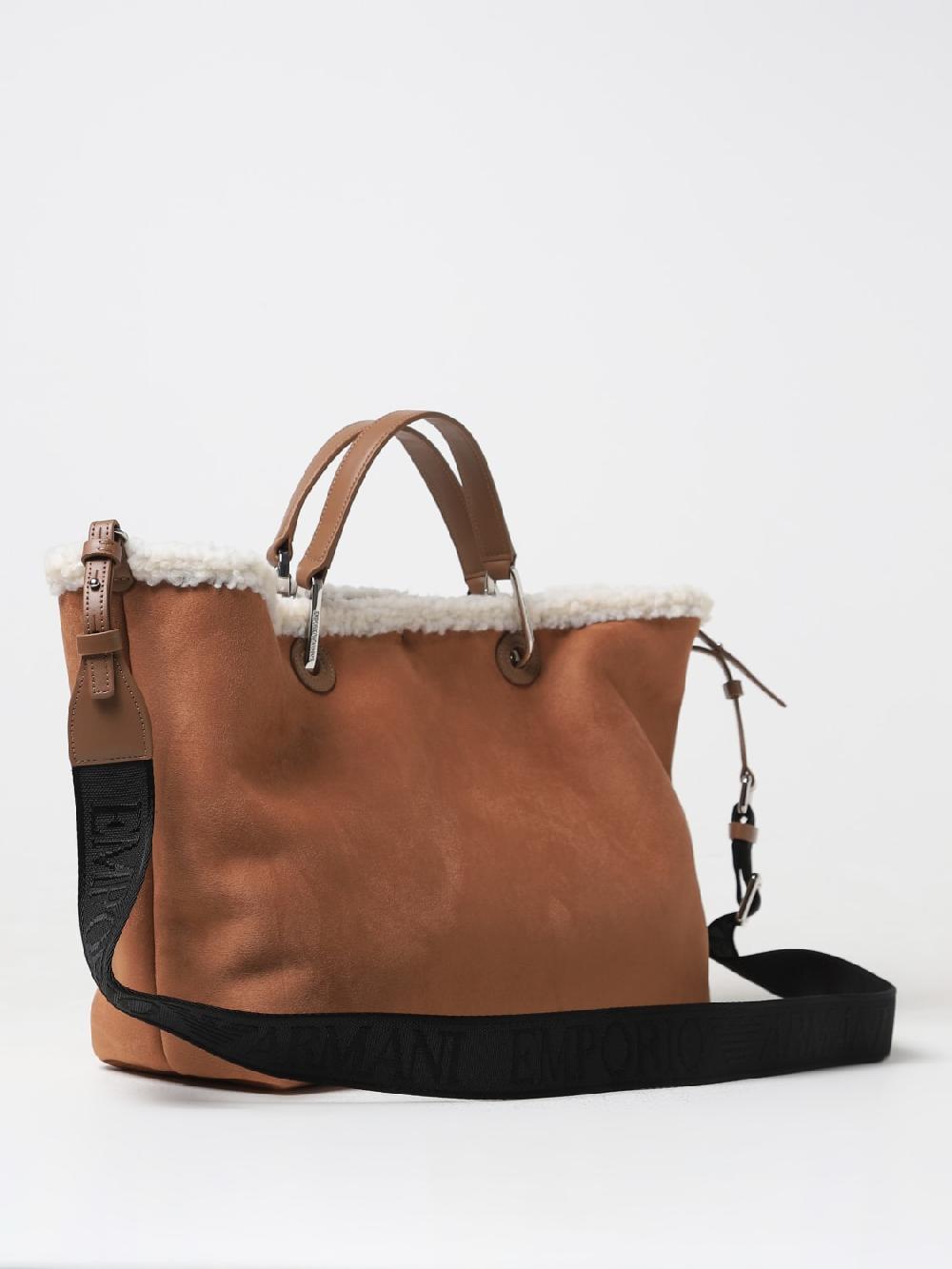 Giglio Borsa Emporio Armani In Camoscio Sintetico E Shearling