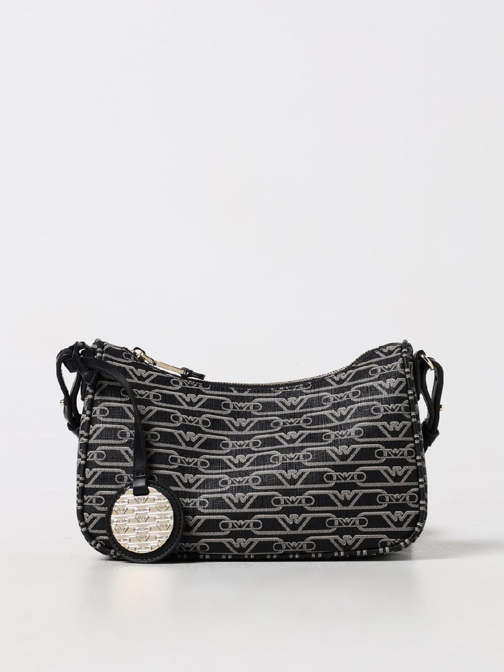 Giglio Borsa Emporio Armani in tessuto con logo jacquard