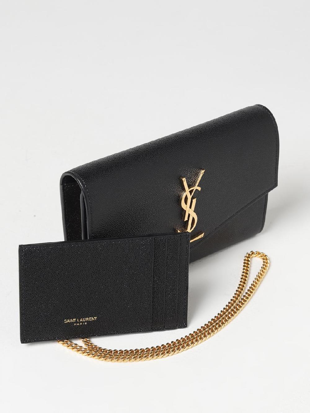 Giglio Borsa Envelope Saint Laurent In Pelle Grain De Poudre