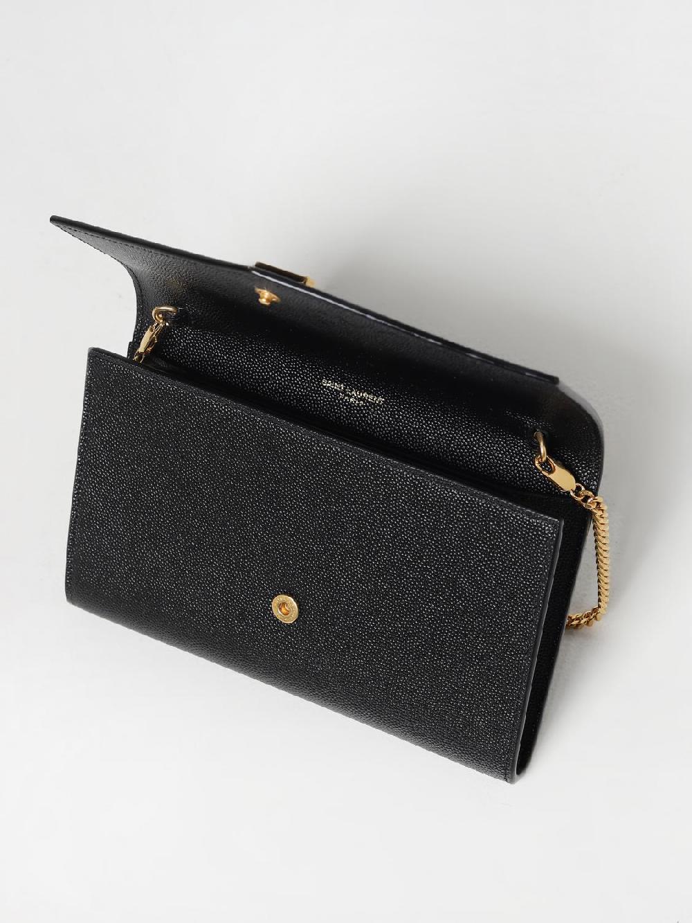 Giglio Borsa Envelope Saint Laurent In Pelle Grain De Poudre