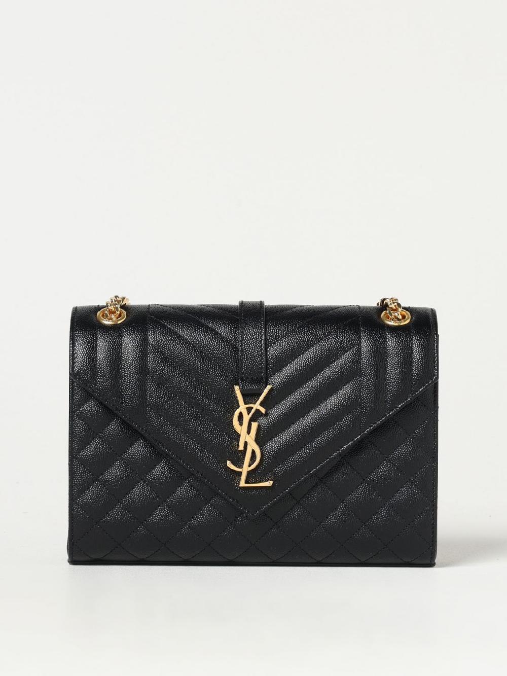 Giglio Borsa Envepole Saint Laurent in pelle grain de poudre trapuntata