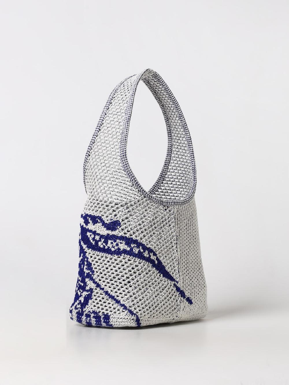 Giglio Borsa Equestrian Knight Burberry In Viscosa All'uncinetto