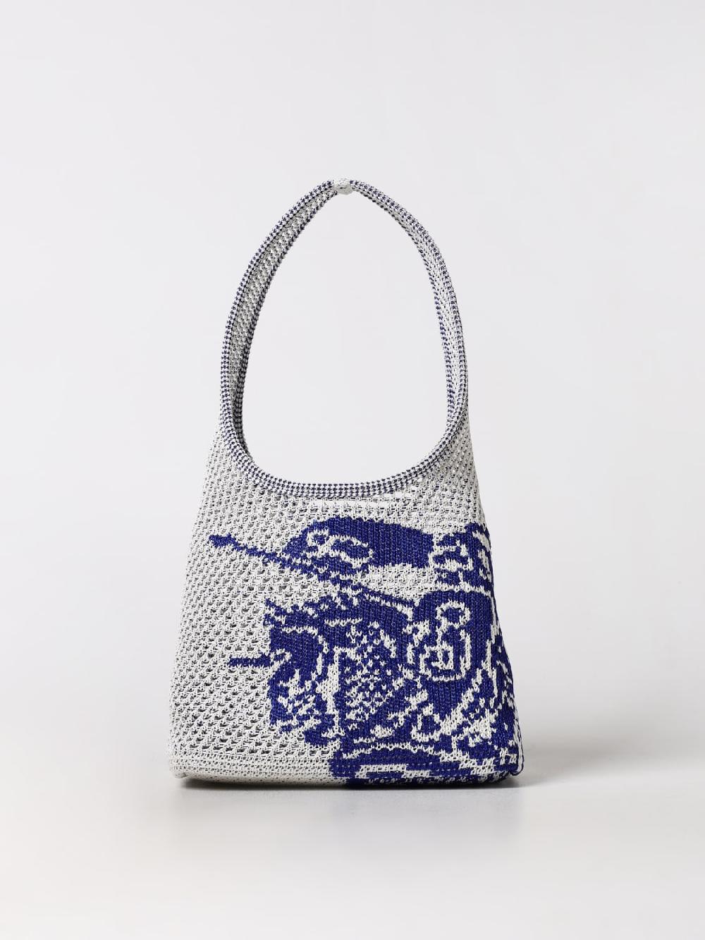 Giglio Borsa Equestrian Knight Burberry in viscosa all'uncinetto