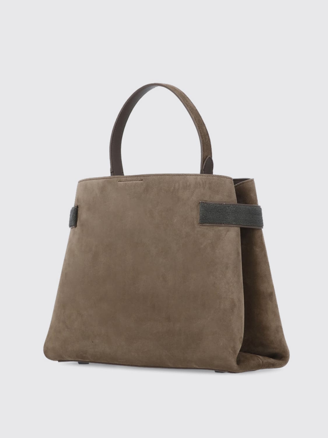 Giglio Borsa Essence Brunello Cucinelli In Pelle Scamosciata