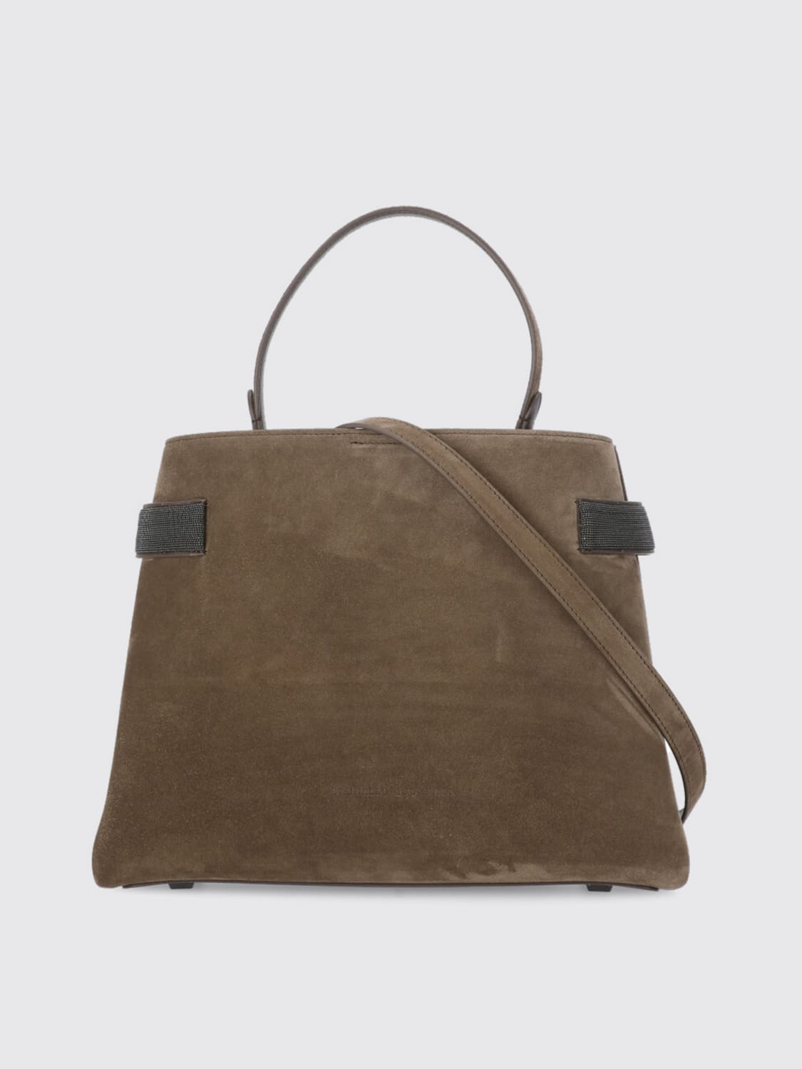 Giglio Borsa Essence Brunello Cucinelli in pelle scamosciata