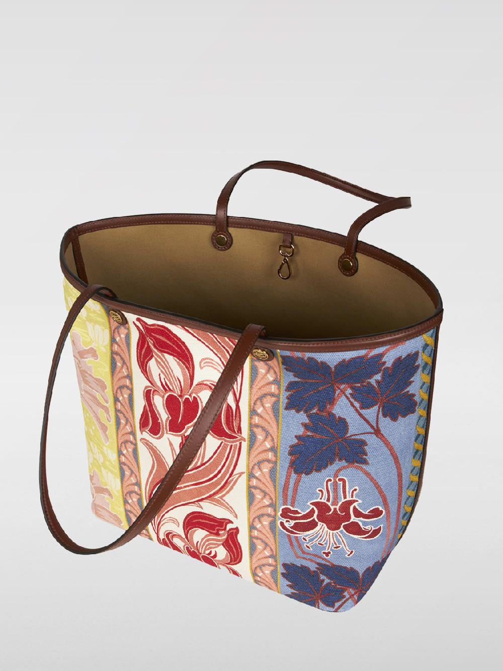 Giglio Borsa Essential Etro In Canvas Con Stampa Floreale