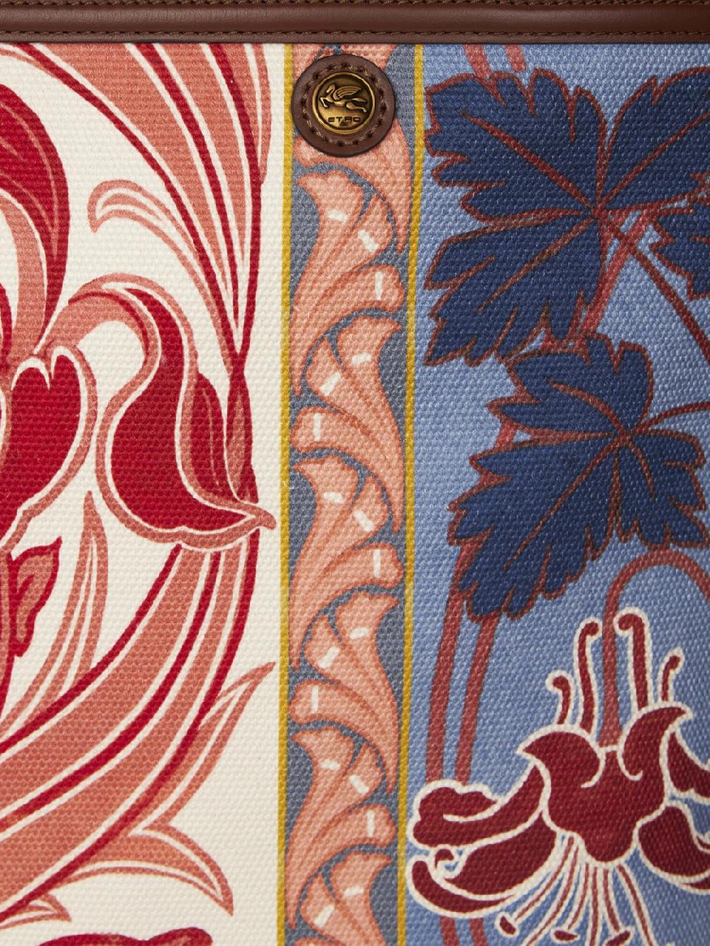 Giglio Borsa Essential Etro In Canvas Con Stampa Floreale