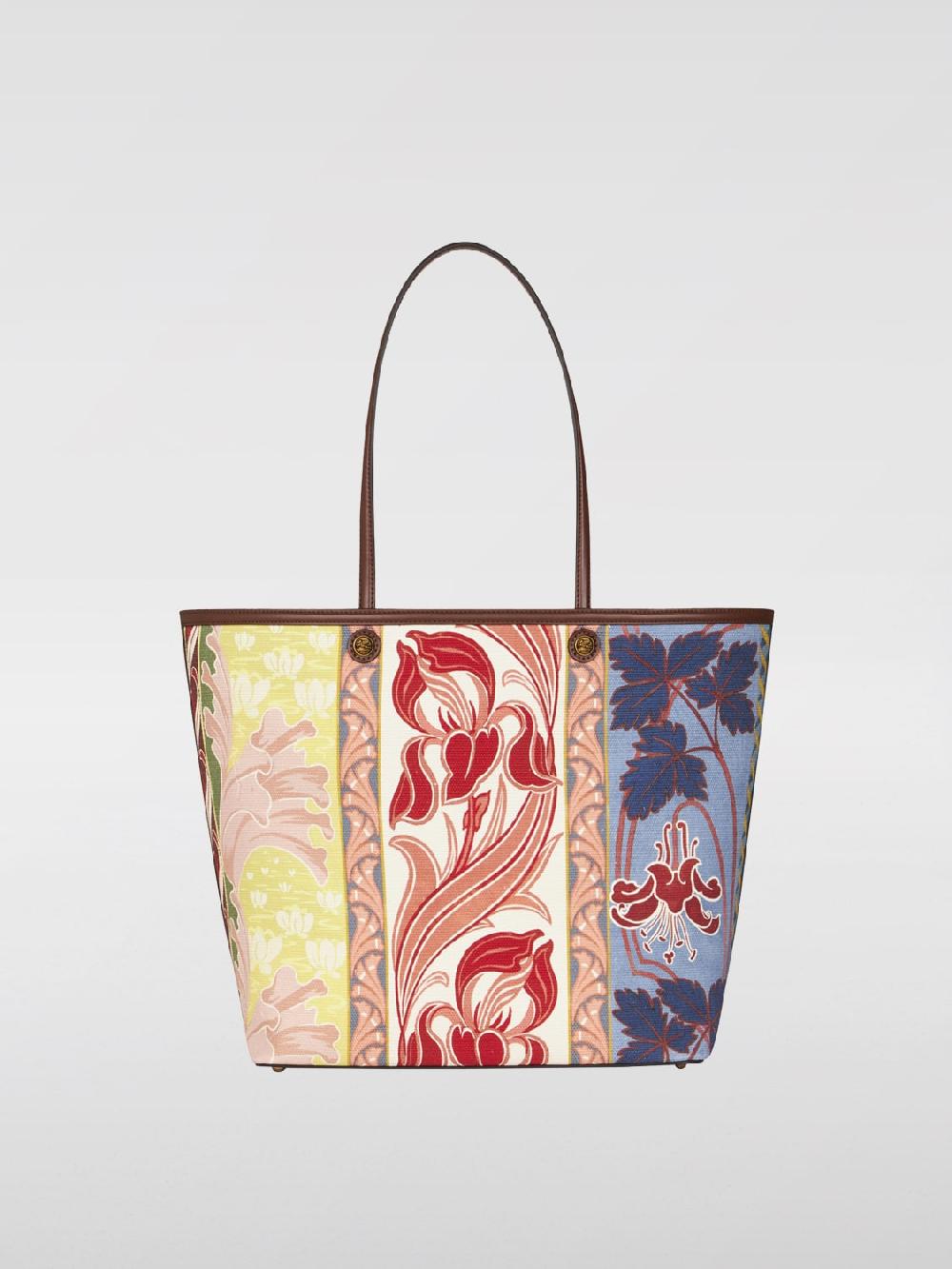 Giglio Borsa Essential Etro in canvas con stampa floreale