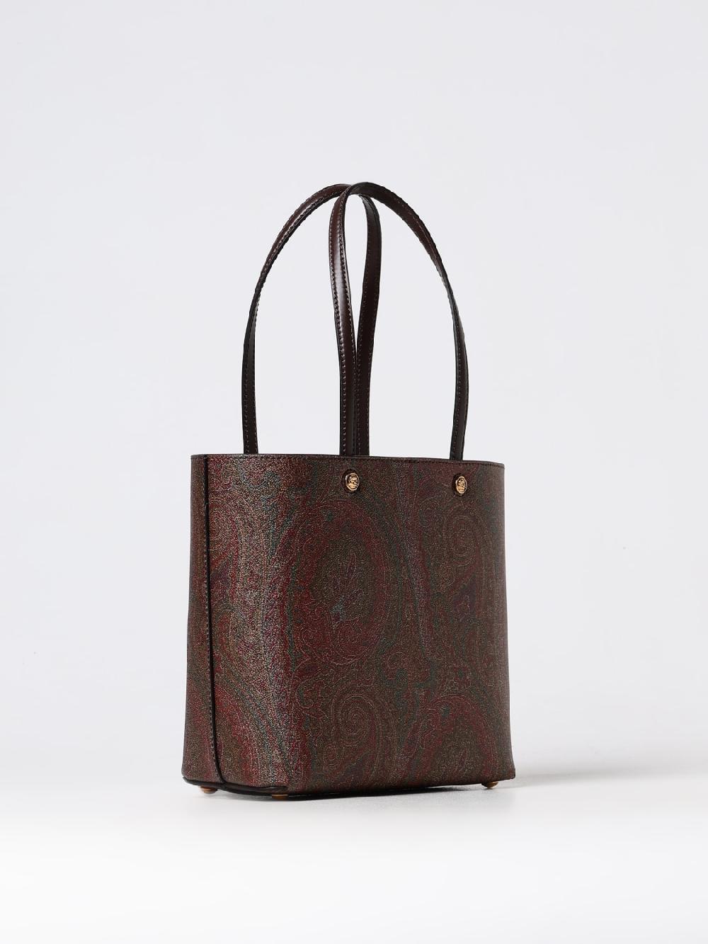 Giglio Borsa Essential Etro In Cotone Spalmato Con Paisley All Over