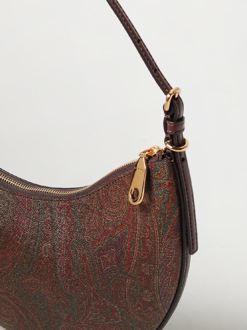 Giglio Borsa Etro In Cotone Spalmato A Grana Opaca Con Paisley All Over