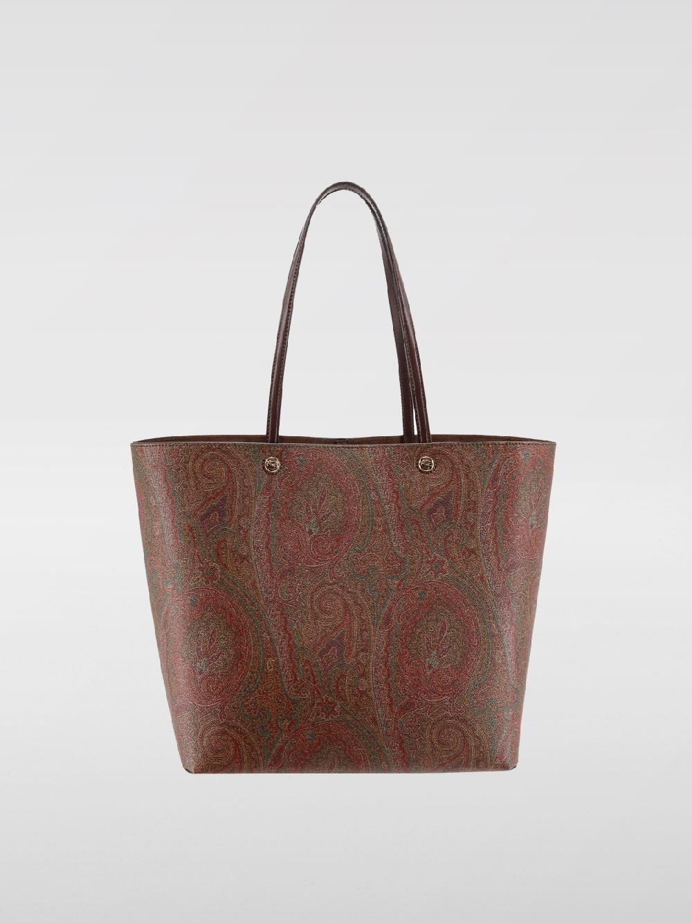 Giglio Borsa Etro In Cotone Spalmato A Grana Opaca Con Paisley All Over