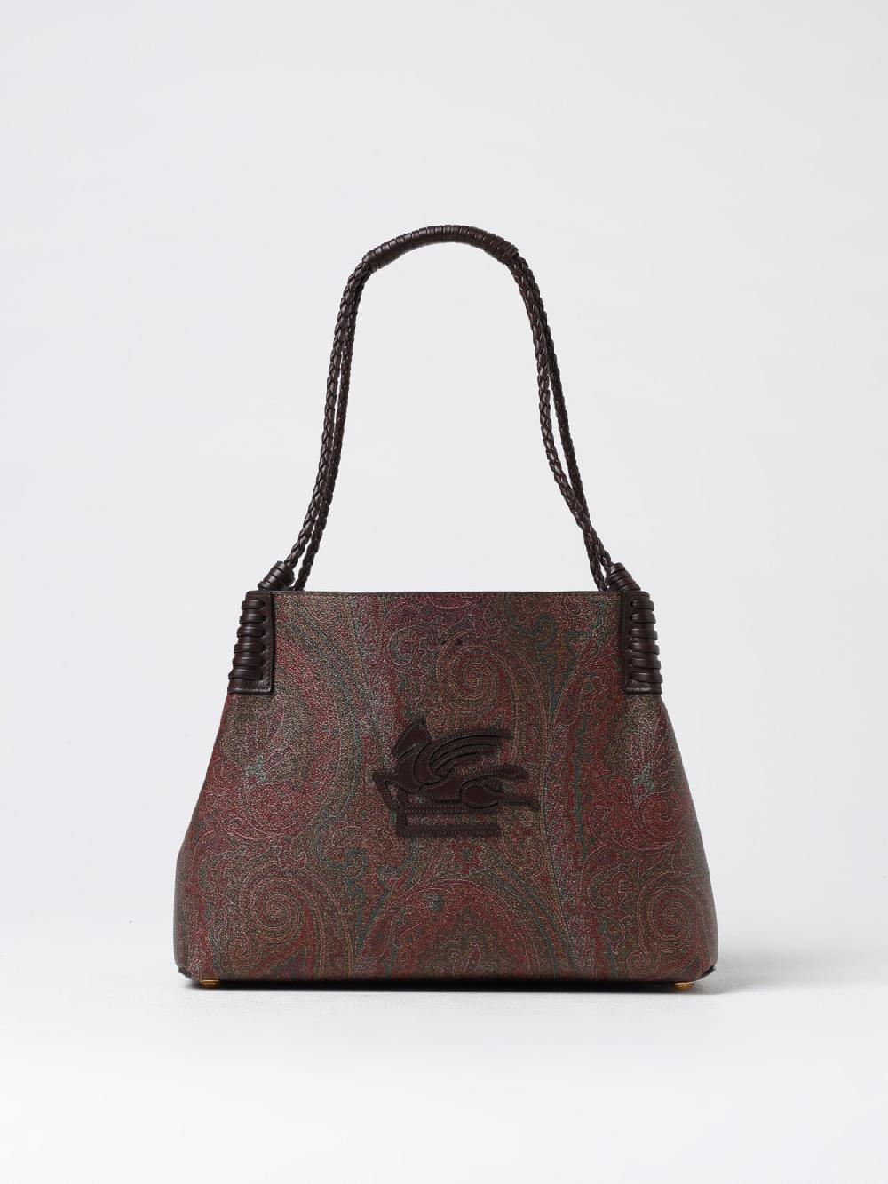 Giglio Borsa Etro in cotone spalmato con motivo Paisley