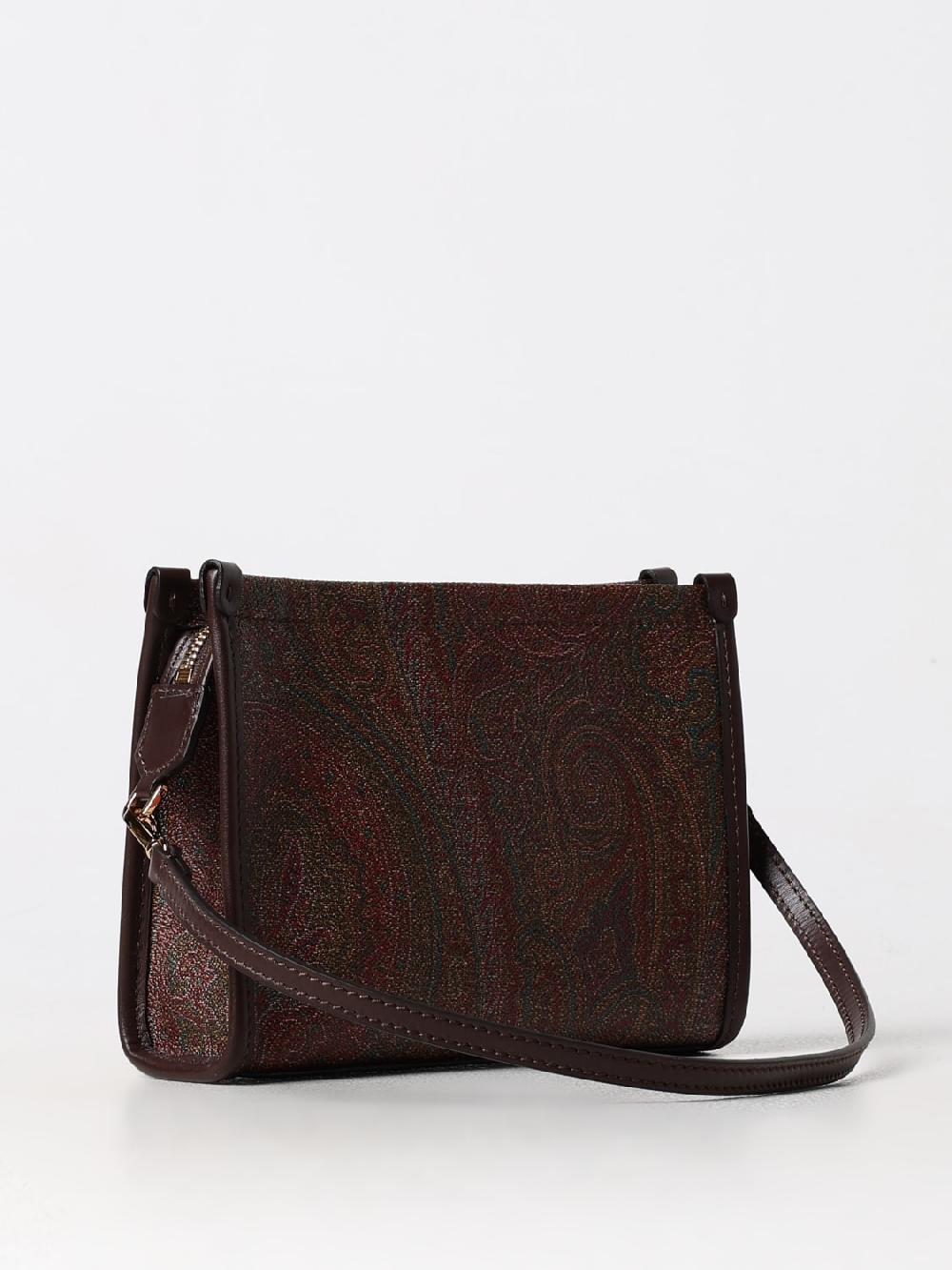 Giglio Borsa Etro In Cotone Spalmato Con Paisley All Over