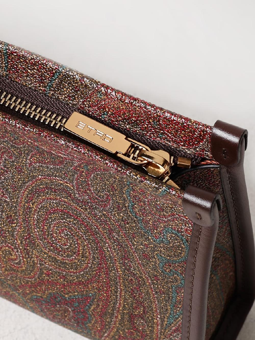 Giglio Borsa Etro In Cotone Spalmato Con Paisley All Over