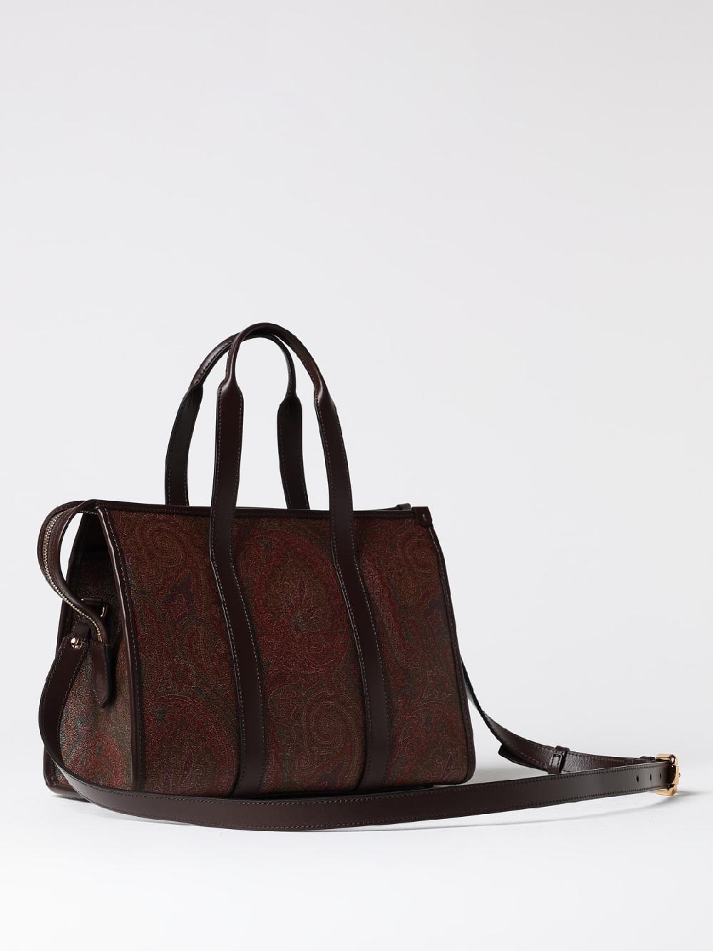 Giglio Borsa Etro In Cotone Spalmato Con Paisley All Over