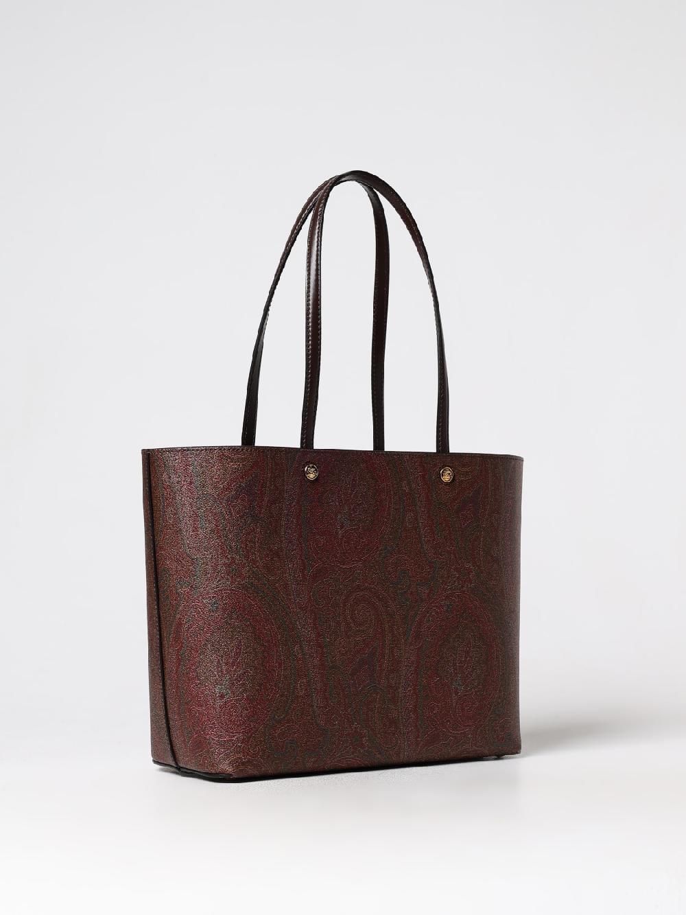 Giglio Borsa Etro In Cotone Spalmato Con Paisley All Over