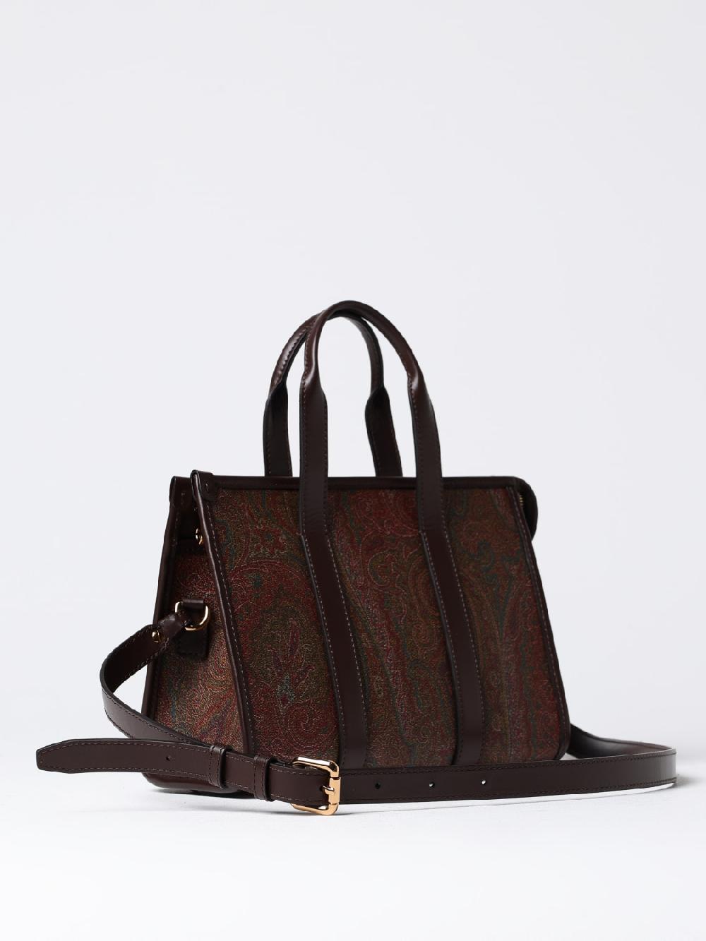 Giglio Borsa Etro In Cotone Spalmato Con Paisley All Over