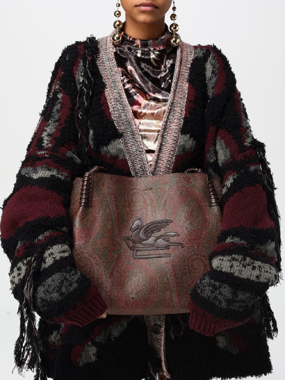 Giglio Borsa Etro In Cotone Spalmato Con Stampa Paisley