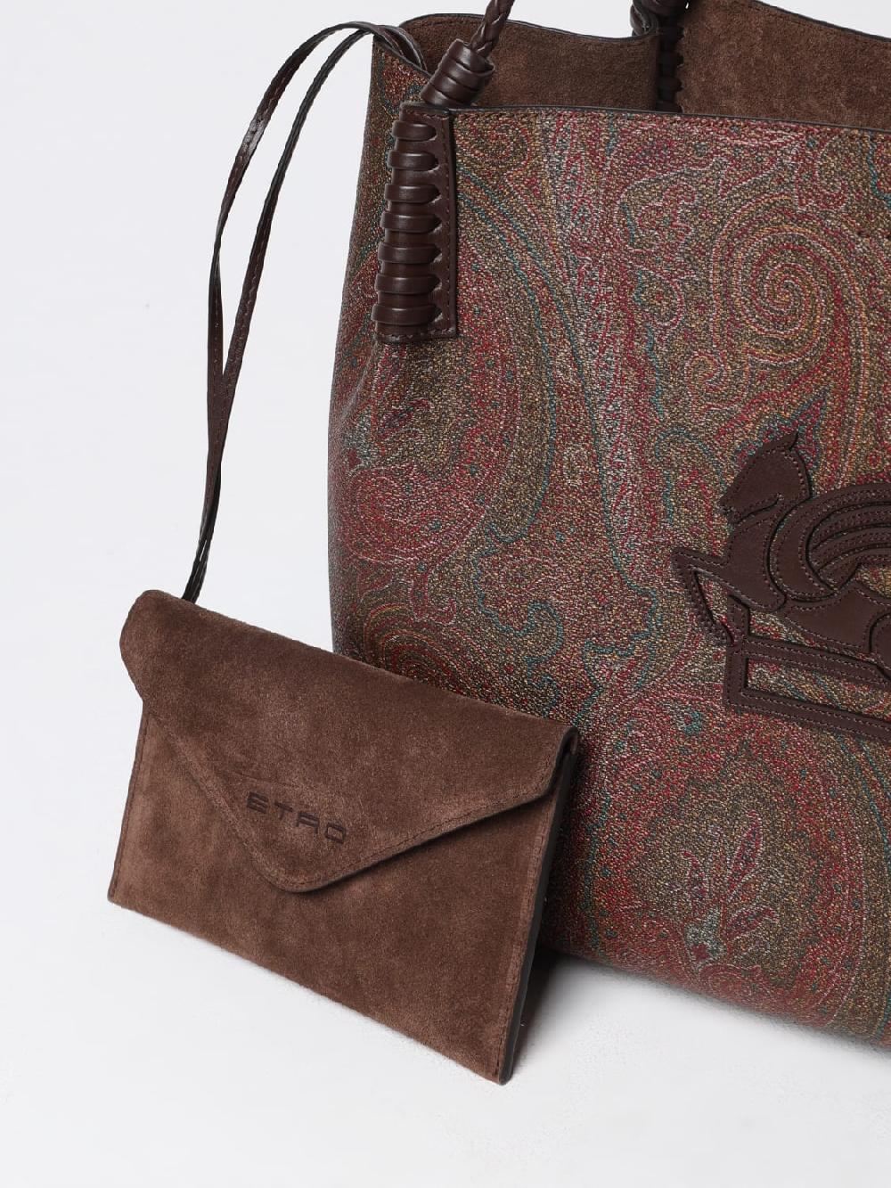 Giglio Borsa Etro In Cotone Spalmato Con Stampa Paisley